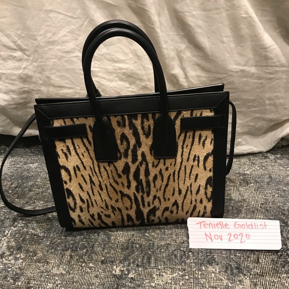 ysl saint laurent sac du jour leopard calfskin - Picture 3 of 7